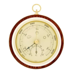 Termo-Barômetro Em Madeira | INCOTERM 7529.06.0.00
