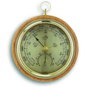 Termo-Barômetro Em Madeira | INCOTERM A-MAD-208.00