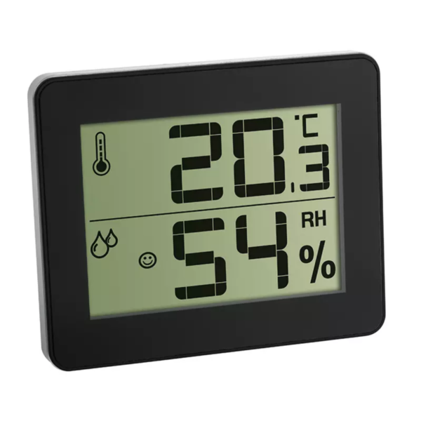 Termo-Higrômetro Preto | INCOTERM A-DIV-0074.00