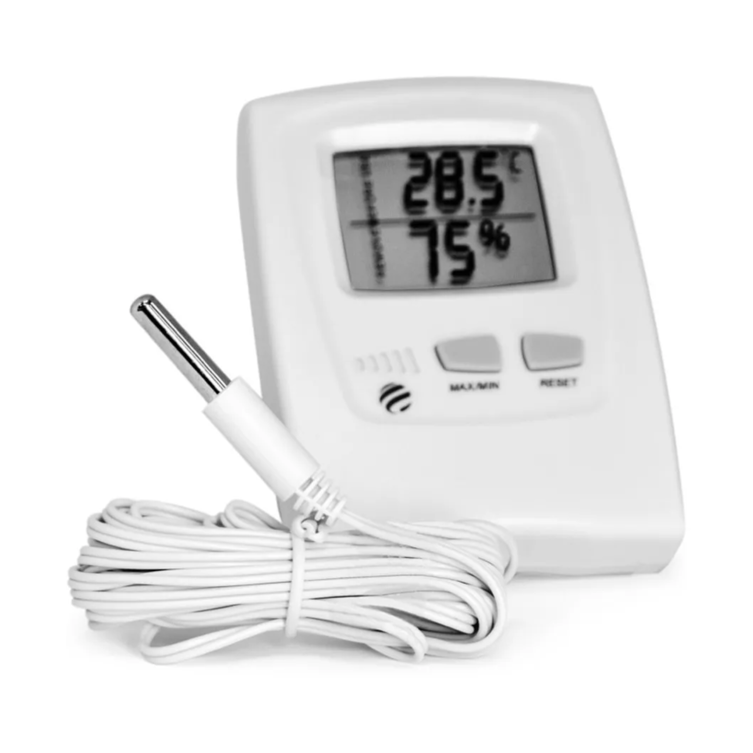 Termo-Higrômetro Digital Temperatura Interna/Externa e Umidade Interna | INCOTERM 7666.02.0.00 - Imagem 2