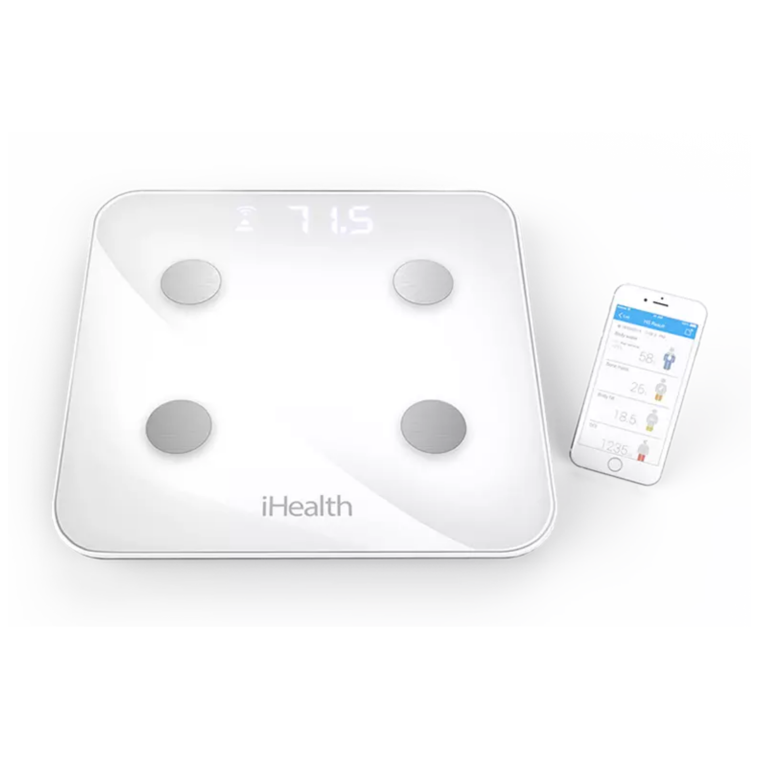 Balança iHealth Core Bioimpedância WiFi | INCOTERM S-BAL-0030.00