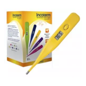 Caixa com 20 Unidades do Termômetro Clinico Digital Termomed Amarelo | INCOTERM 29832.30