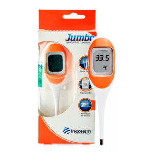 Termômetro Clínico Digital Jumbo Laranja | INCOTERM 29833.4