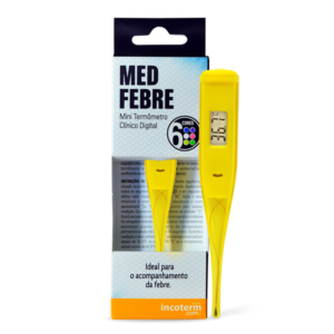 Termômetro Clínico Digital MEDFEBRE Amarelo | INCOTERM S-TER-0130.00
