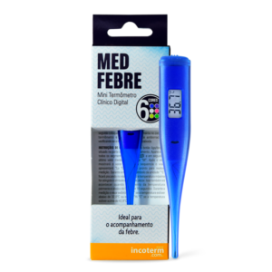 Termômetro Clínico Digital MEDFEBRE Azul | INCOTERM S-TER-0128.00