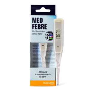 Termômetro Clínico Digital MEDFEBRE Branco | INCOTERM S-TER-0100.00