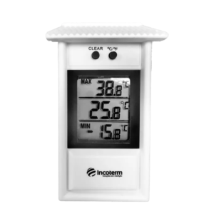 Termômetro Digital Máxima e Mínima Tipo Capela Com Proteção Plástica | INCOTERM 7426.02.0.00
