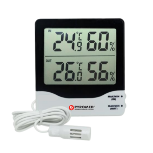 Termo-Higrômetro Digital Temperatura e Umidade Interna Externa | PYROMED