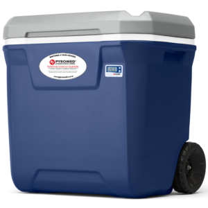 Caixa Térmica com Rodas 61,5L Lakeside com Termômetro | PYROMED - COLEMAN