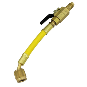 Mangueira Amarela 15cm 1/4 com Registro Bola | MASTERCOOL