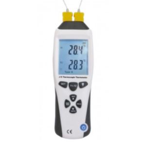 Termômetro Portátil com 2 Entradas para Termopar | PYROMED