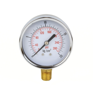 Manômetro Reto com Caixa em Aço Inox Escala 0 a 20KGF/cm2 100mm | JPA