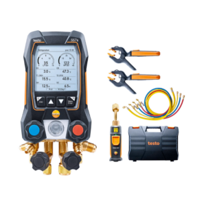 Kit Manifold Digital com Sondas e Mangueiras Smart Vácuo 557S | TESTO