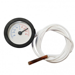 Termômetro Redondo Analógico com Bulbo -40º a +40ºC | PYROMED