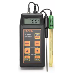 Medidor de pH, mV, °C Portátil com Calibração Automática e Compensação de Temperatura | Hanna