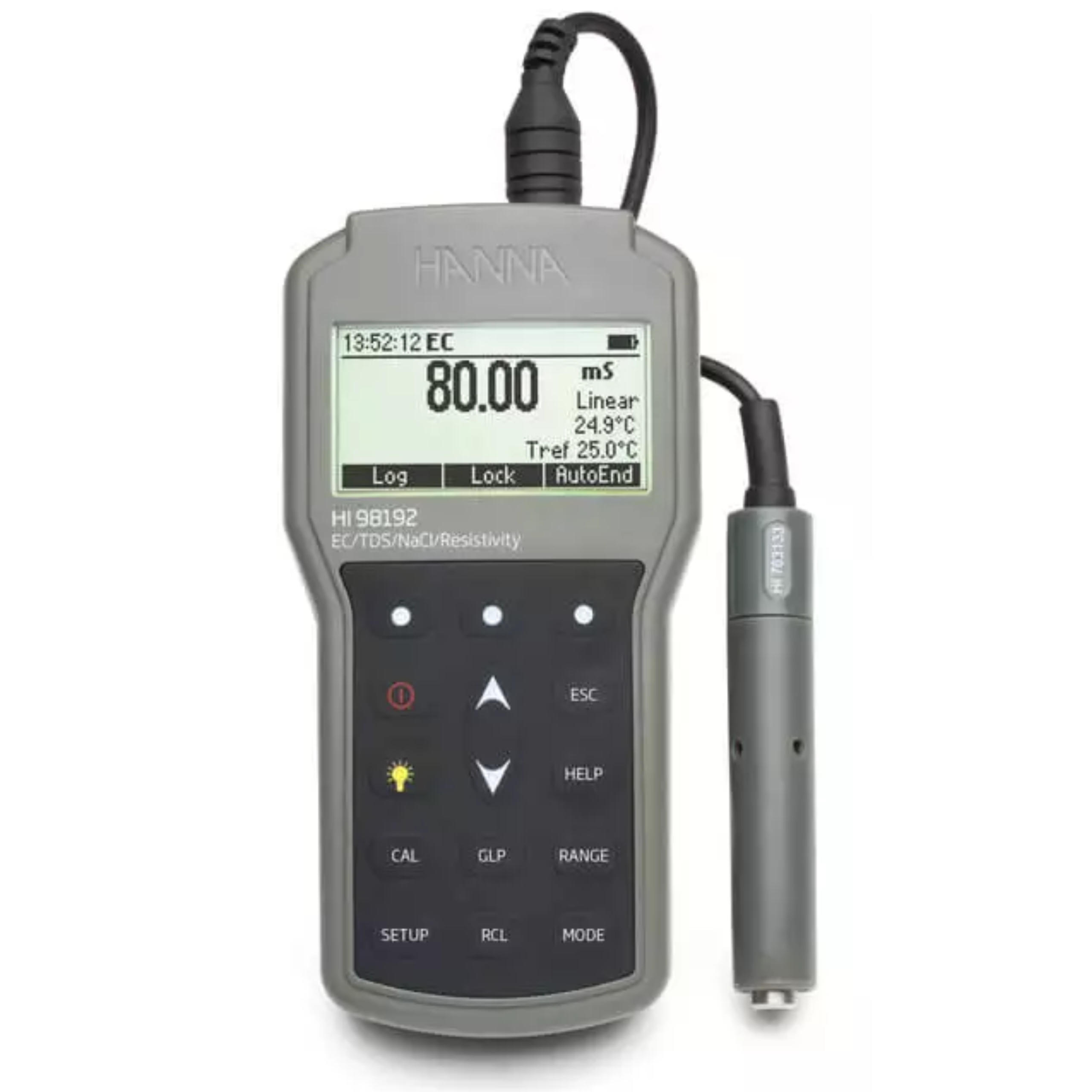 Medidor Portátil Profissional À Prova d’Água de EC/Resistividade/TDS/NaCl | Hanna