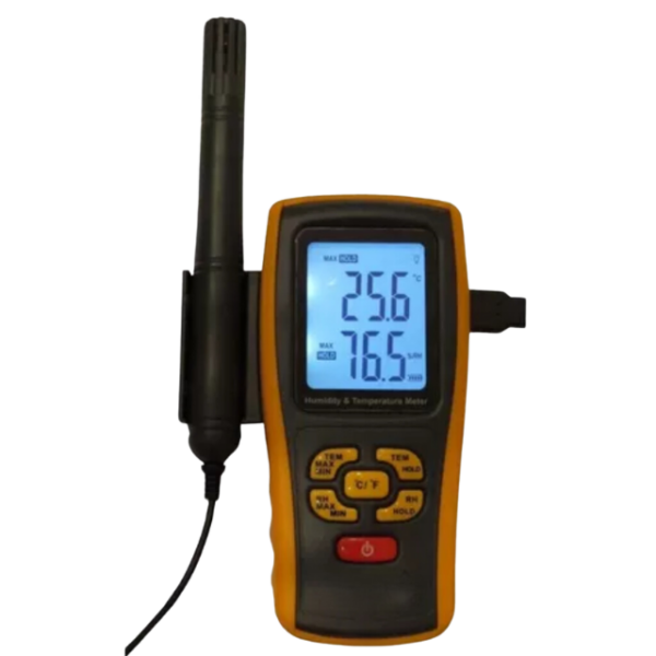 Termo-Higrômetro Digital Temperatura e Umidade Interna e Externa Com Entrada Para Termopar | PYROMED® - Imagem 3