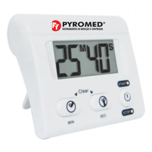 Timer Digital Com Cronometro Regressivo, Progressivo e Alarme | PYROMED®